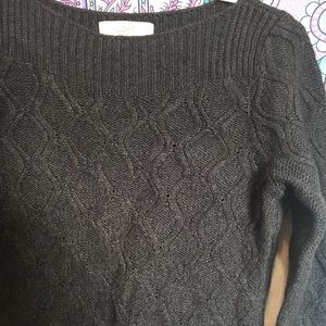 Loft knit Grey quarter sleeve sweater